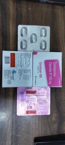 Cyclosporine Capsules Ip 100 Mg At Rs 571 Stripe Cyclosporine Capsule