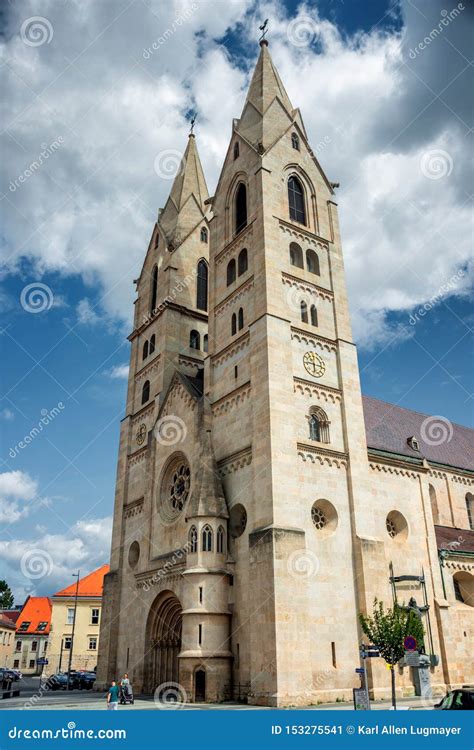 Cathedral of Wiener Neustadt, Cathedral of the Assumption of Mary and St. Rupert Editorial Photo ...