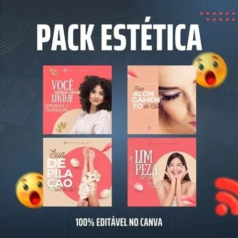 50 Templates Pack Canva Estética Social Media Feed Stories Mebuscar