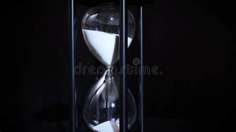 Hourglass White Sand Timer Concept For Time Running Out 8 Stock Video Video Of History