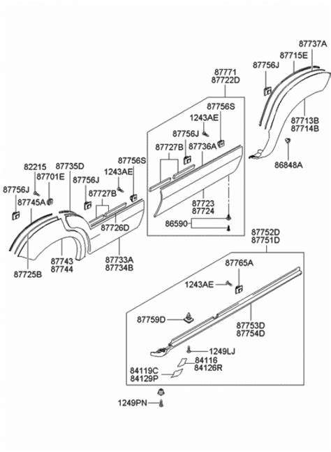 E Genuine Hyundai Moulding Assembly Side Sill Lh