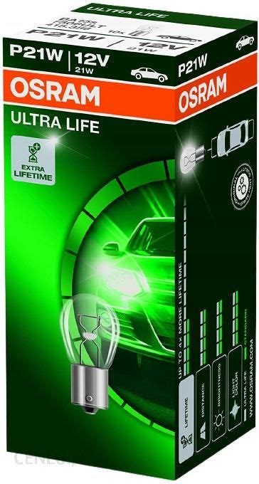 Żarowka samochodowa Osram 10szt Żarówka 12V 21W BA15s Ultra Life P21W