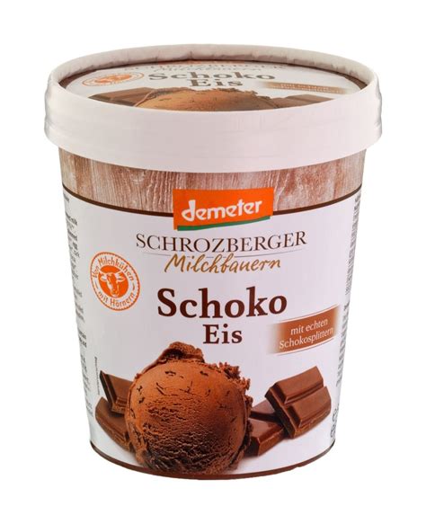 Schrozberger Demeter Eiskrem Schokolade 500 Ml Tiefgefroren Amazon