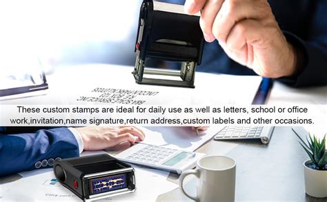 Amazon Bertiveny Custom Stamps Self Inking Stamp Personalized