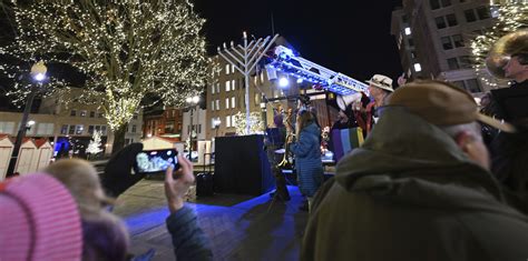 Menorah Lighting Ceremony In Easton PHOTOS The Morning Call