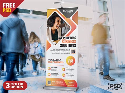 Creative Roll Up Banner Template PSD - PSD Zone