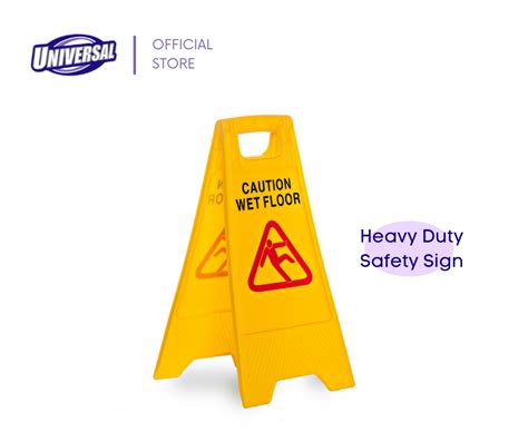 Caution Sign Warning Slippery When Wet Floor Signage Lazada Ph