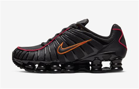 Nike Shox Tl Black Red Orange Cv1644 001 Release Date Info Sneakerfiles