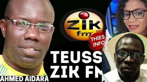 🔴 Teuss Zik Fm Ahmed Aidara Du 13 Janvier 2022 En Direct Youtube