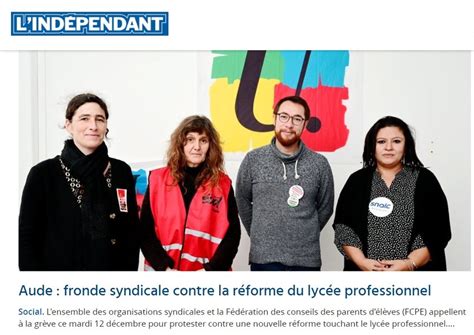 Sud Education Aude Et L Intersyndicale D Partementale Appellent La