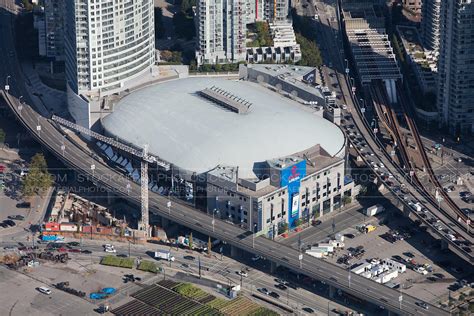 Aerial Photo Rogers Arena Vancouver