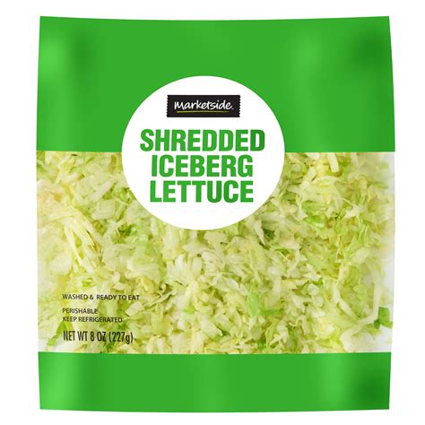 Marketside Fresh Shredded Iceberg Lettuce Oz Bag Fresh Walmart