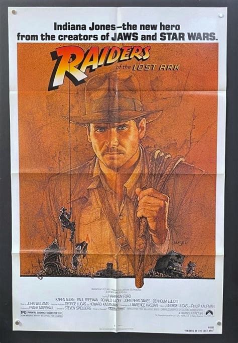 Drew Struzan Indiana Jones Raider Of The Lost Ark Poster