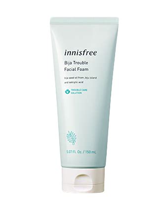 Innisfree Bija Trouble Facial Foam Beauty Review