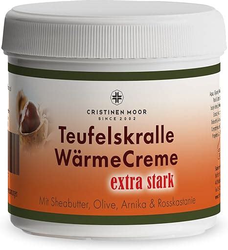 CristinenMoor Teufelskralle WärmeCreme extra stark mit Arnika 200 ml I