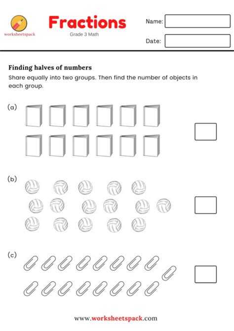 Write The Fractions In Words Worksheetspack