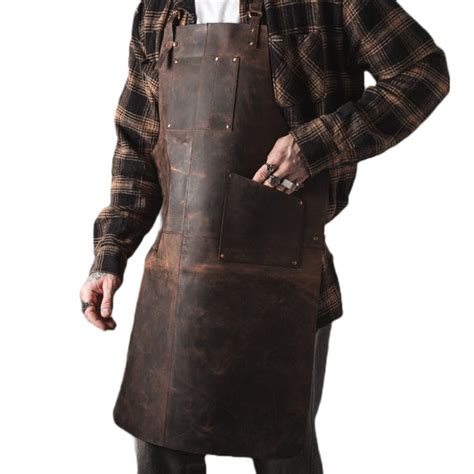 Leather Apron With Multiple Utility Pockets Vintage Leather Sydney