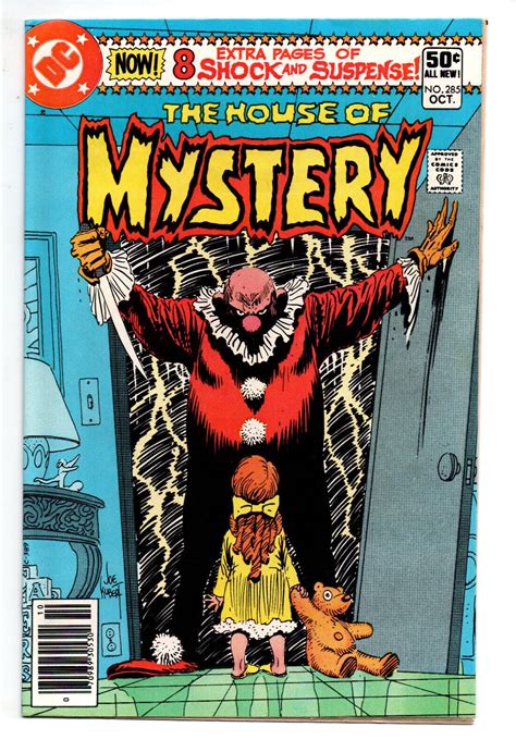 House Of Mystery Newsstand Clown Cover Horror Fn Vf