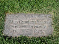 Mary Catherine Ward Haass Homenaje De Find A Grave