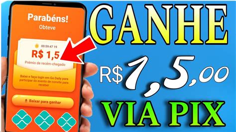 COMO GANHAR R 1 5 VIA PIX RAPIDO E FACIL APLICATIVO PAGANDO DE