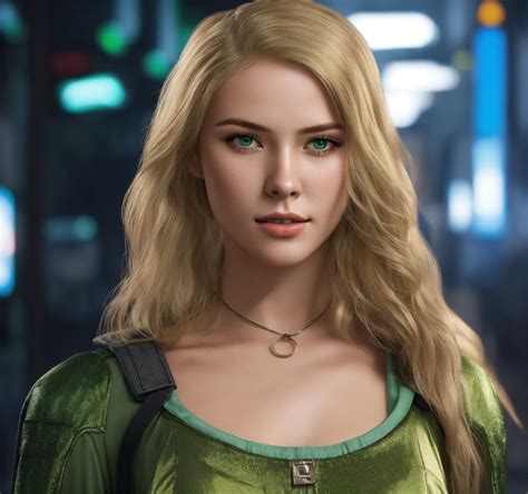 Lexica A Photo Realistic Early 22 Year Old Blonde Haired Green Eyed Female Make Her More Life