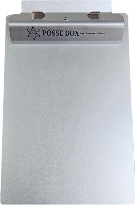 Posse Box Flat Clipboard Clear Sa69 Ca Office Products