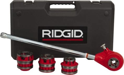 Ridgid 12 To 1 14 4 Die Head Pipe Threader Set Msc Direct