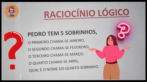 SÓ GÊNIO ACERTA ESSE TIPO DE QUESTÃO DE RACIOCÍNIO LÓGICO SERÁ QUE