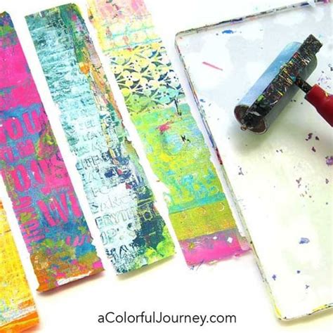 Getting Dried Paint Off The Gel Plate Gelli Plate Printing Printed