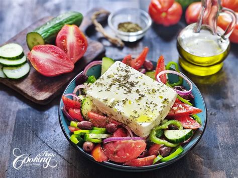 Greek Salad Horiatiki Recipe Home Cooking Adventure