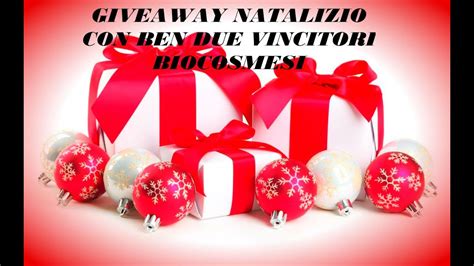 Giveaway Natalizio Chiuso Youtube