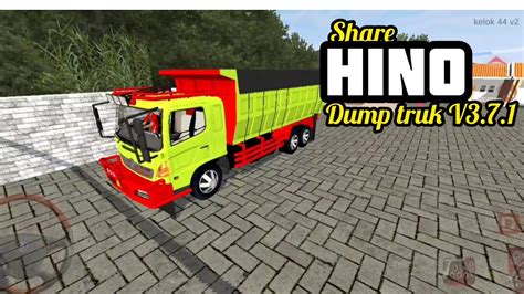 WAJIB COBA Share Mod Hino Lohan Dump Truk Terbaru Bussid V3 7 1