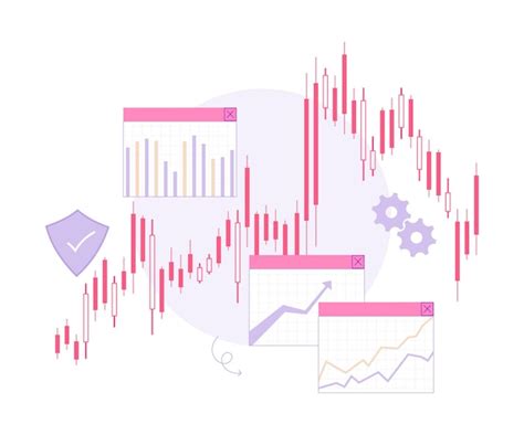 Premium Vector Flat Vector Illustration Of Trading Graph