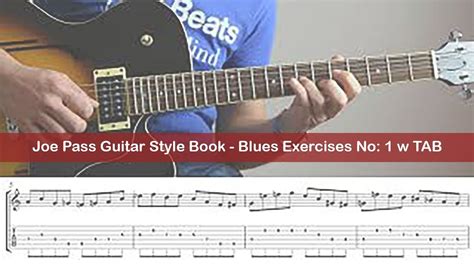 Joe Pass Guitar Style Book Blues Exercises No 1 W Tab Youtube