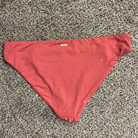 Roxy Bikini Bottoms In Pretty Corral Color Strappy Depop
