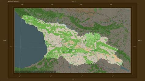 Georgia Highlighted Composition Topo French Stock Illustration