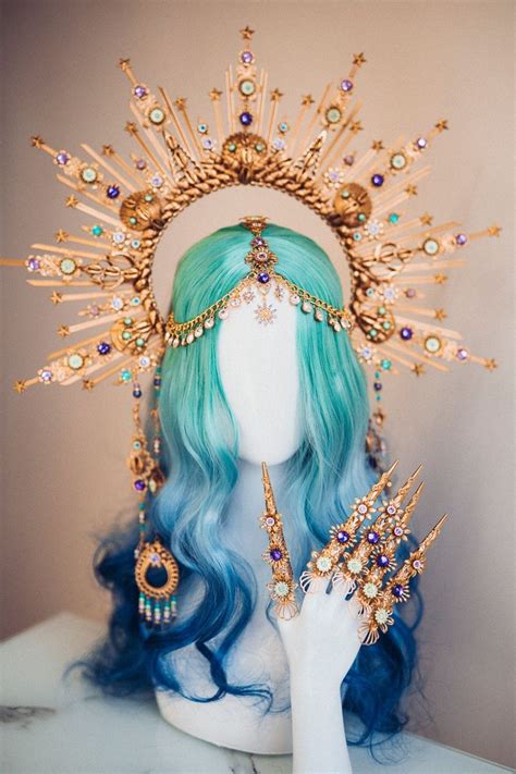 Mermaid Halo Crown Halo Crown Halo Headpiece Halo Headband Halo