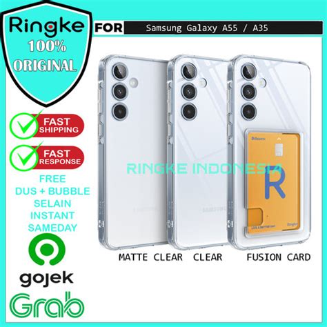 Promo Case Samsung Galaxy A55 A35 Ringke Fusion Card Hybrid Casing