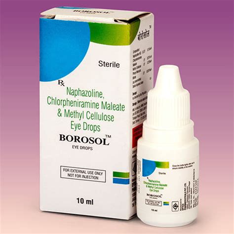 10 ML Naphazoline Chlorpheniramine Maleate And Methyl Cellulose Eye