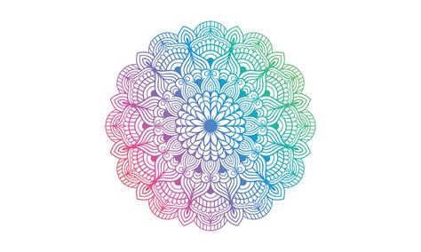 Colorida Ilustración De Mandala En Estilo Doodle Vector Dibujado A