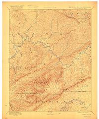 1891 Map Of Cumberland Gap TN High Res 1917 Print Pastmaps