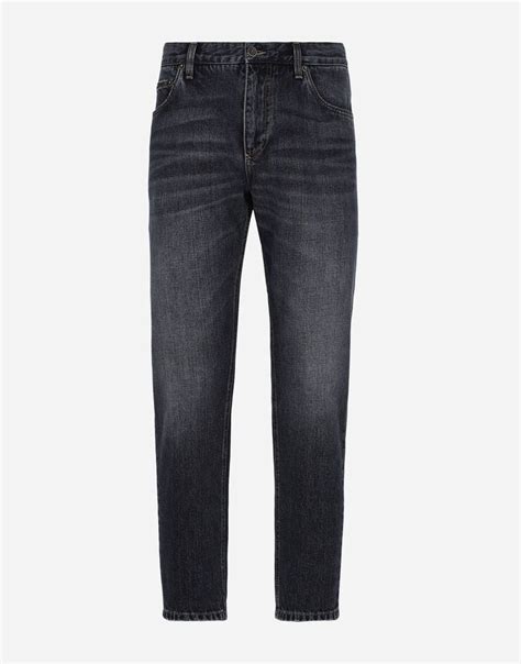 Loose Blue Denim Jeans In Blue For Men Dolceandgabbana®