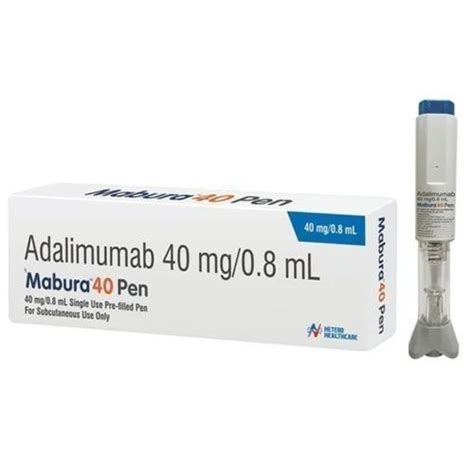 Adalimumab 40Mg 0 8Ml Pre Filled Pen At Rs 5800 Box Adalimumab Inj In