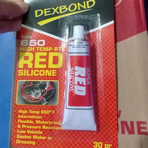 Dexbond Silicone Red Lem Gasket Sealant Lem Merah Hi Temp Tahan