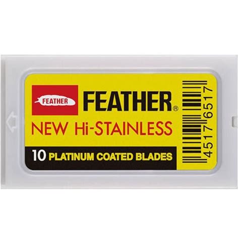 Лезвия Feather New Hi-Stainless 10 шт - купить в Украине