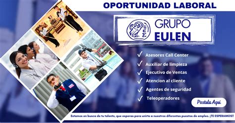 Grupo Eulen Nuevas Convocatorias Tu Opcion Laboral