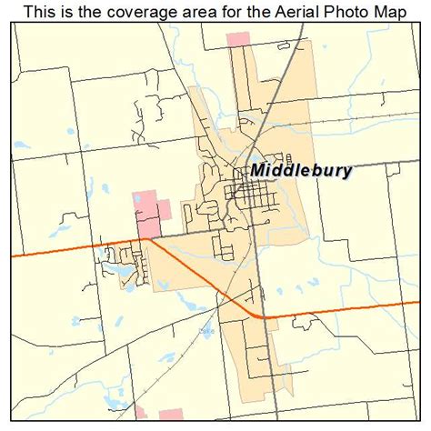 Aerial Photography Map of Middlebury, IN Indiana