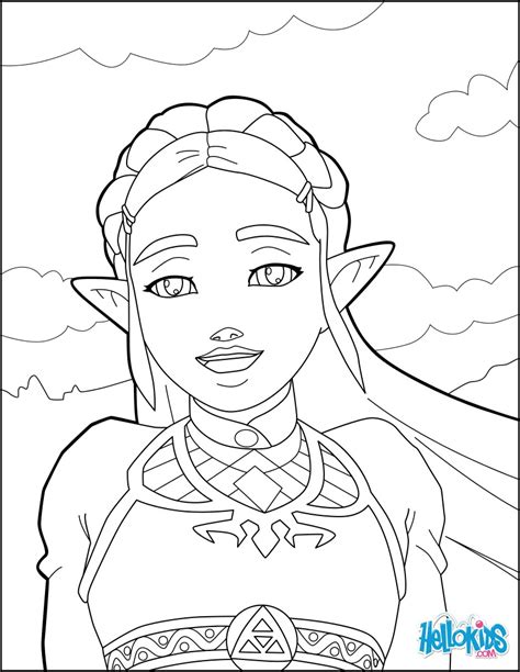 The Legend Of Zelda Breath Of The Wild Coloring Pages | Coloring Pages