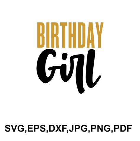 Birthday Girl Svg File Birthday Girl Tshirt Design Etsy