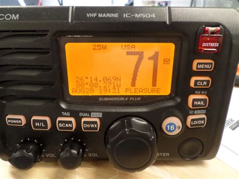 Icom Ic M Marine Vhf Radio No Front Mic Port Fully Tested Max